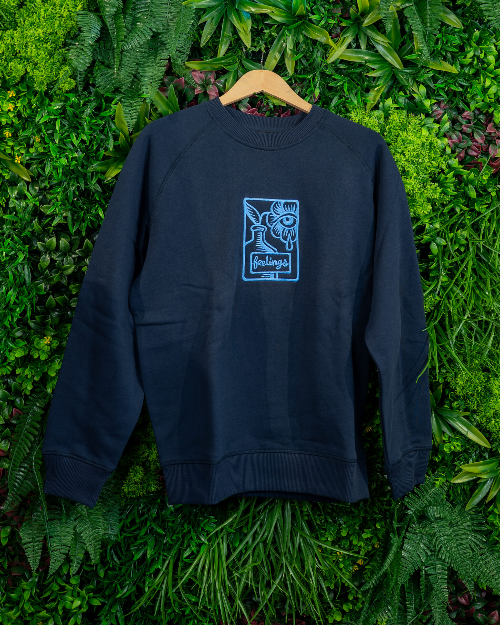 Brea Heavy Crewneck Sweatshirt Navy