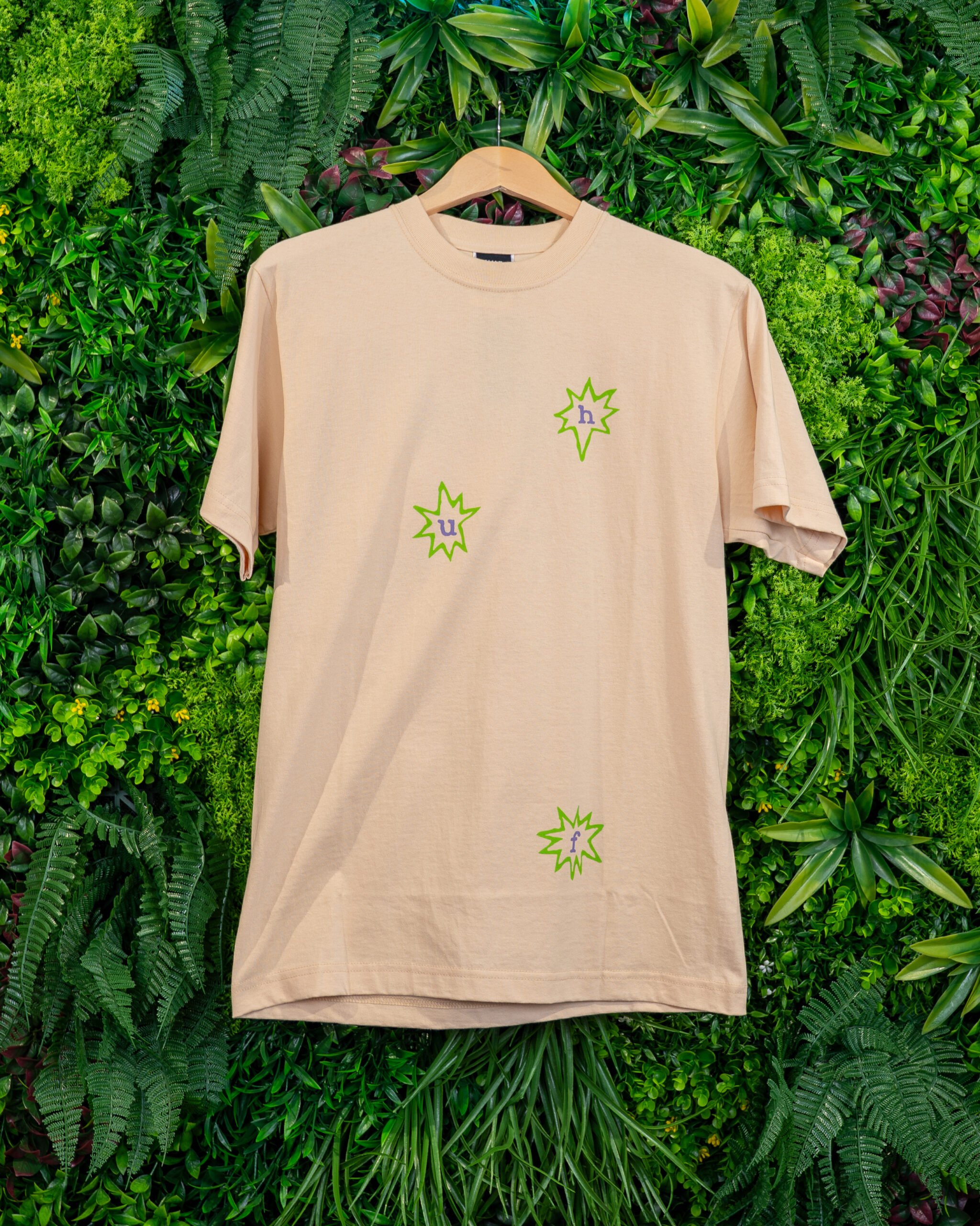 HUF T-SHIRT ENLIGHTENMENT CENTER SS WHEAT