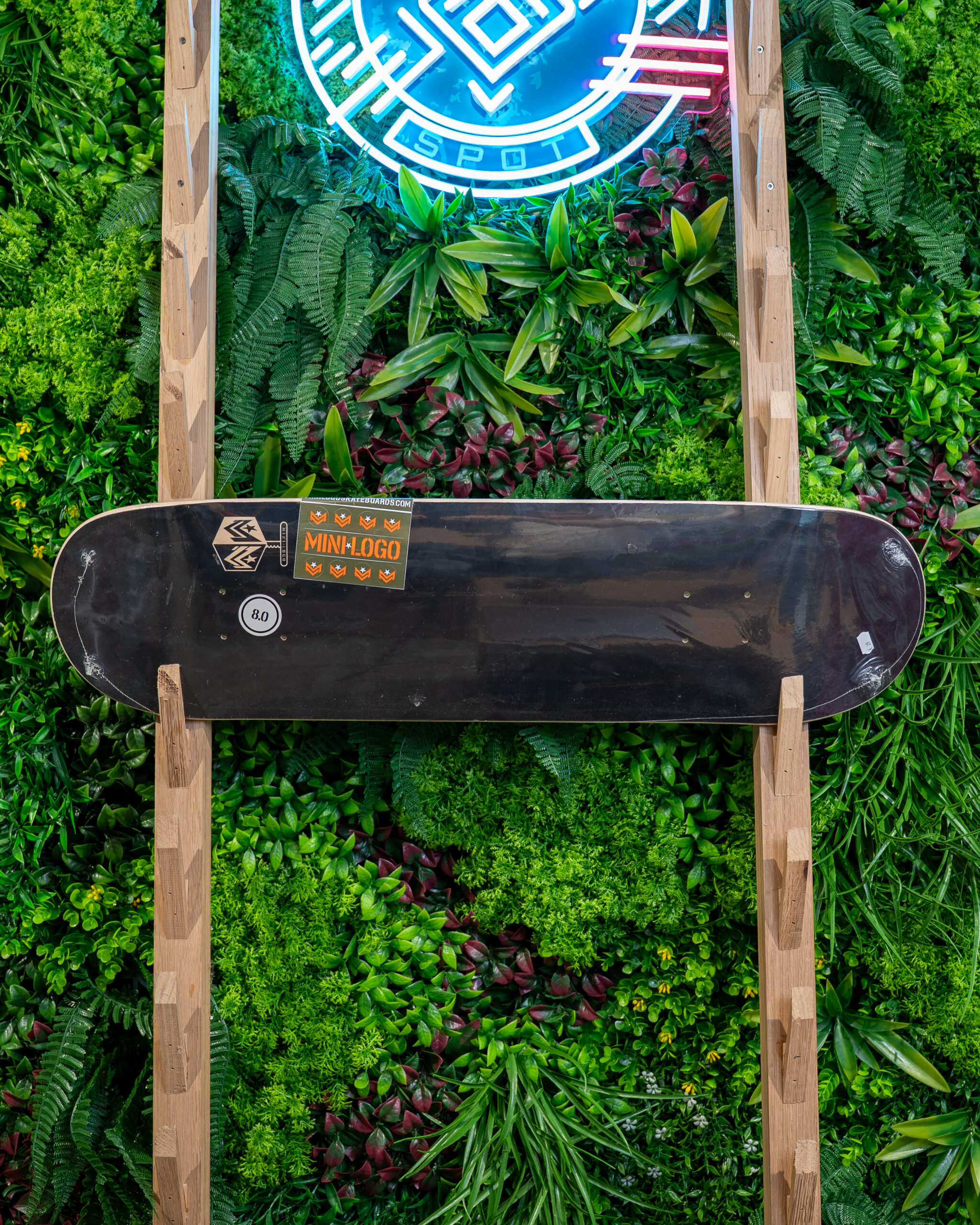 Mini Logo Birch Chevron Detonator 15” Skateboard Deck Black 8.0