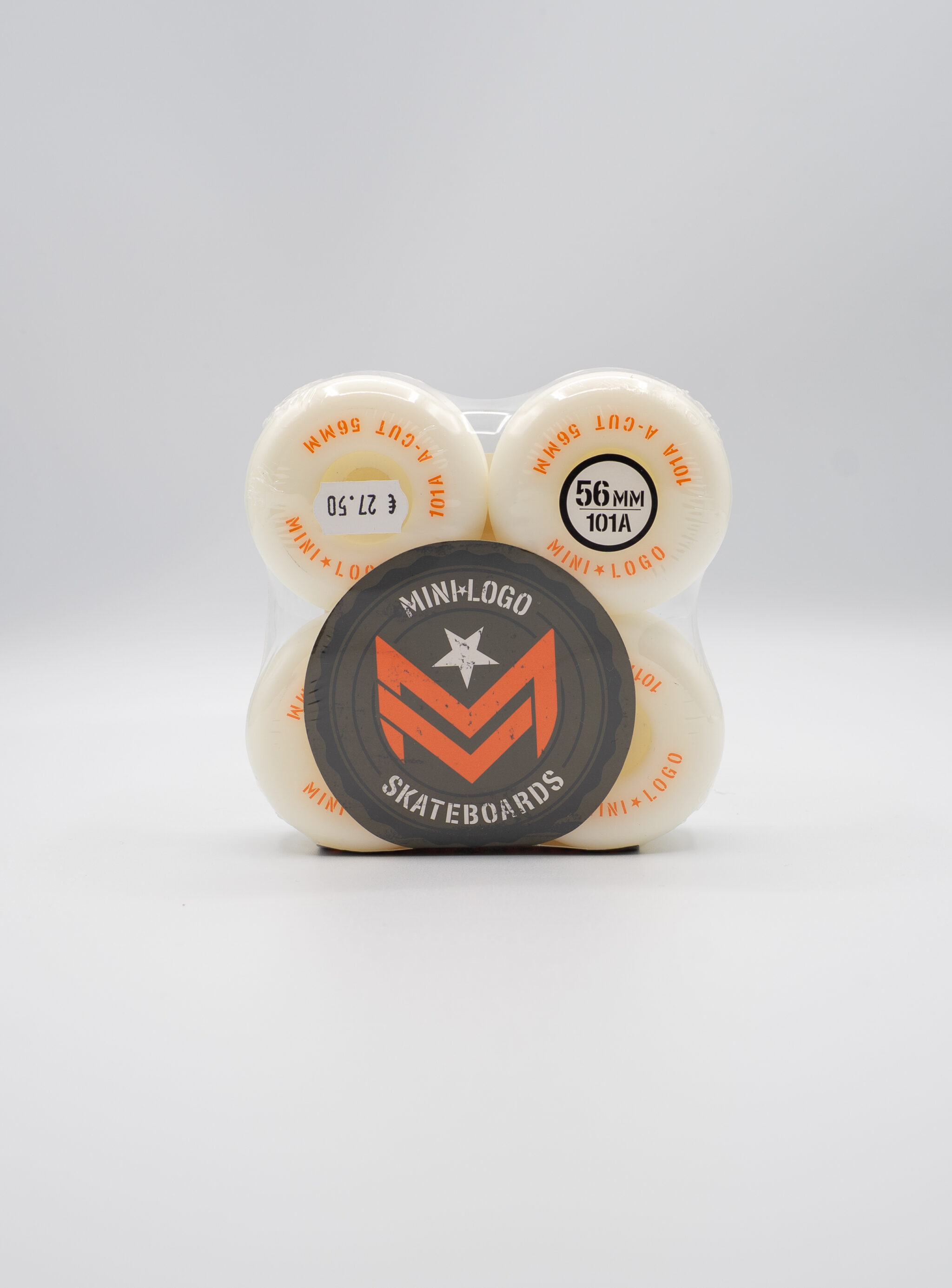 MINI LOGO WHEELS (JEU DE 4) 56MM A-CUT II 101A WHITE