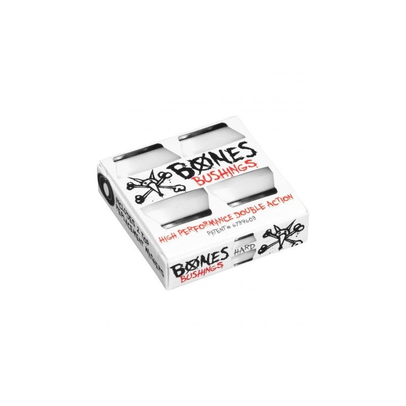 BONES BUSHINGS (JEU DE 4 GOMMES) HARD WHITE